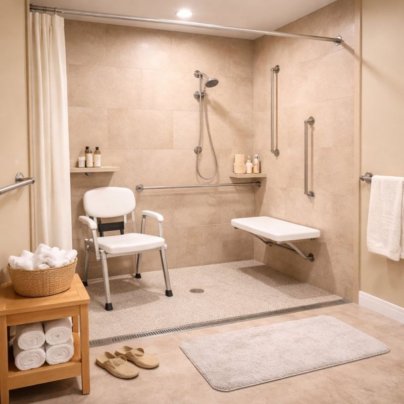 Accessible Shower Construction in Bucks County, PA